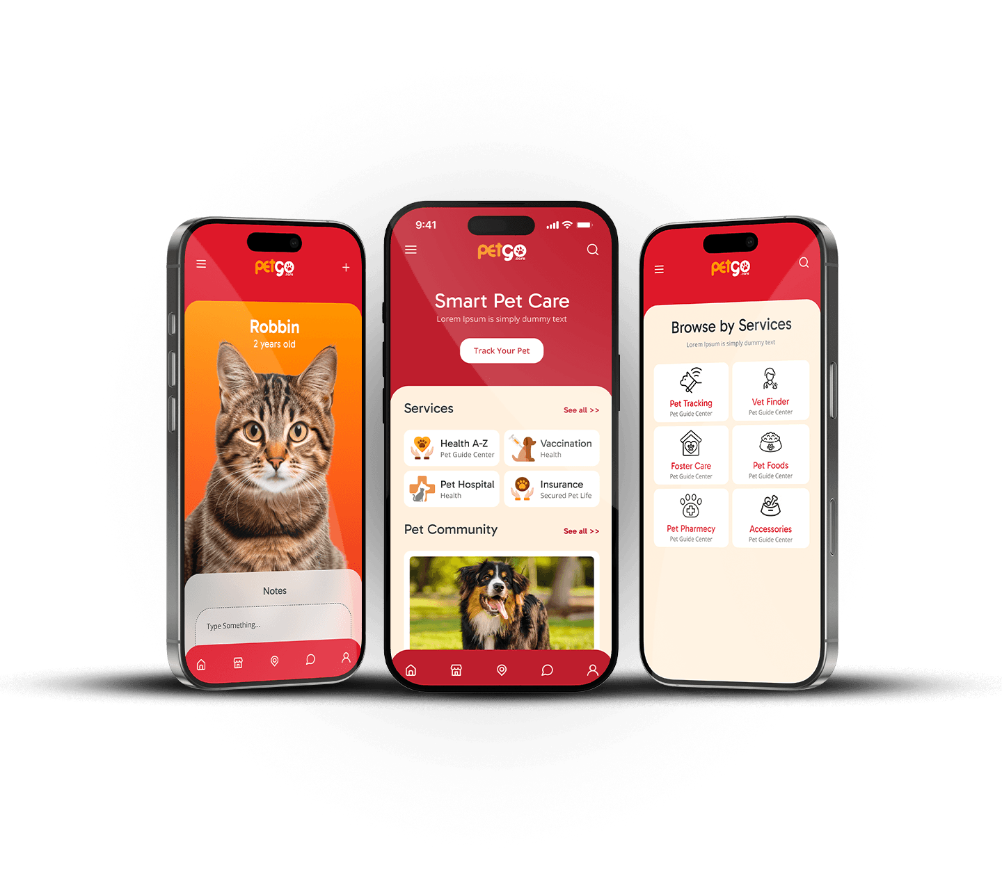 PetGo App Mockup